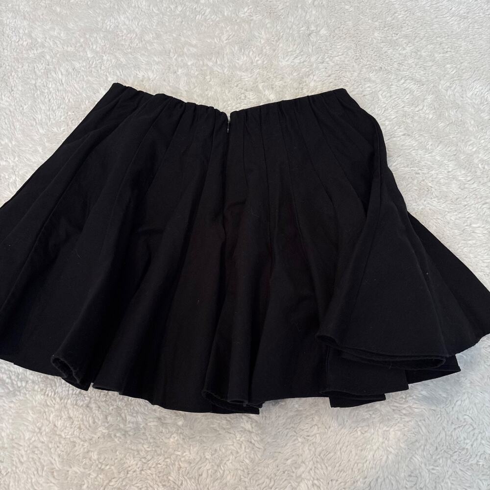 J. Crew Womens Godet Mini Skirt Black Chino Pleated Preppy Classic School Chic 6 - Picture 3 of 7